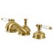 Kingston Brass KS1167BPL 8" Widespread Bathroom Faucet, Brushed Brass KS1167BPL - alternate 1
